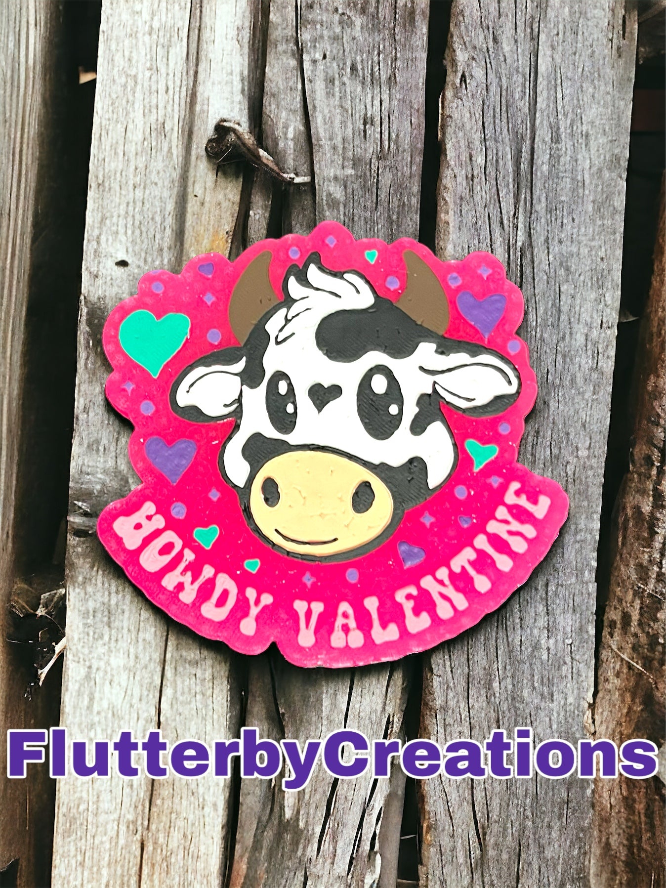 Howdy Valentine Cow
